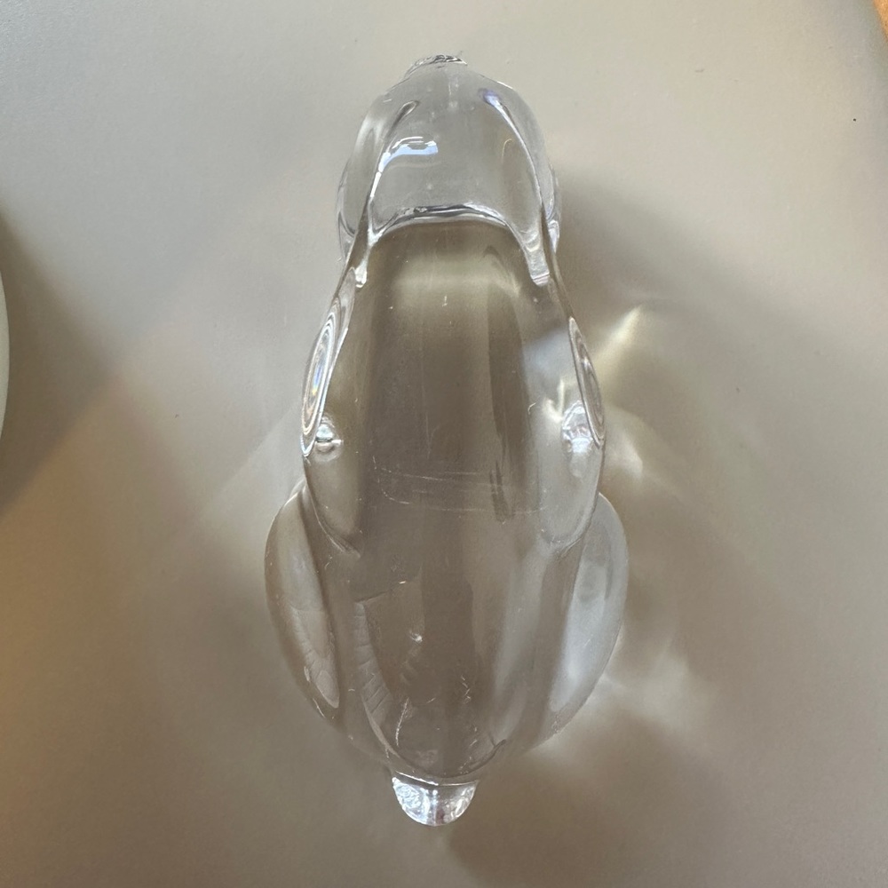 VTG Princess House Pets Bunny Rabbit Laying Down Lead Crystal Clear Glass Figure - Picture 7 of 9